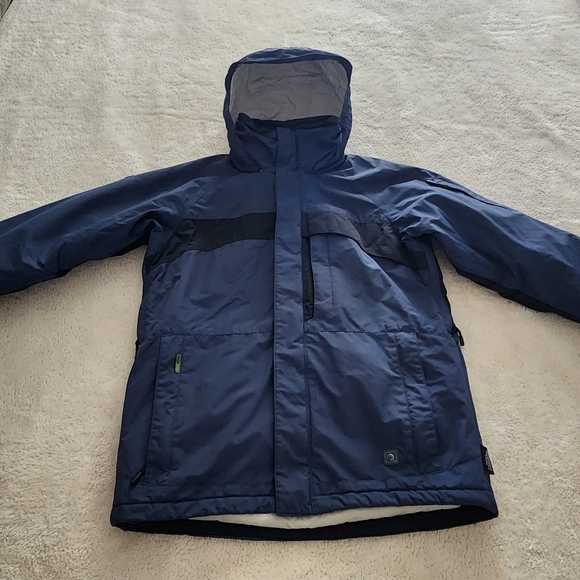 Columbia Convert Base TRX Ski/Snowboard Winter Jacket, Men's Small - Blue/Black - Picture 12 of 15